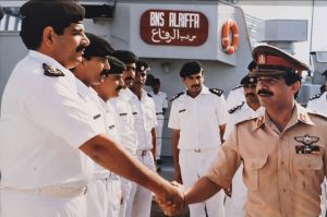 Brigadier General Jamal bin Khalid bin Yusuf AlMatar, Director of Maintenance and Technical Supply, Bahrain Defence Force, with His Majesty King Hamad bin Isa Al Khalifa, King of the Kingdom of Bahrain.العميد الركن بحري جمال بن خالد بن يوسف المطر، مدير الصيانة والإمداد الفني، قوة دفاع البحرين، مع حضرة صاحب الجلالة الملك حمد بن عيسى آل خليفة ملك مملكة البحرين Brigadier General Jamal bin Khalid bin Yusuf AlMatar, Director of Maintenance and Technical Supply, Bahrain Defence Force, with His Majesty King Hamad bin Isa Al Khalifa, King of the Kingdom of Bahrain.العميد الركن بحري جمال بن خالد بن يوسف المطر، مدير الصيانة والإمداد الفني، قوة دفاع البحرين، مع حضرة صاحب الجلالة الملك حمد بن عيسى آل خليفة ملك مملكة البحرين